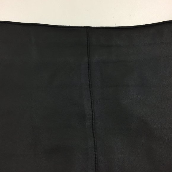 BROOKS BROTHERS 346 Black 100% Genuine Leather Lined Skirt - Picture 4 of 10